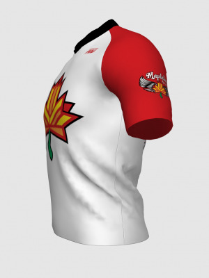 Podiumwear Men's V-Neck Tee (Running) Side View