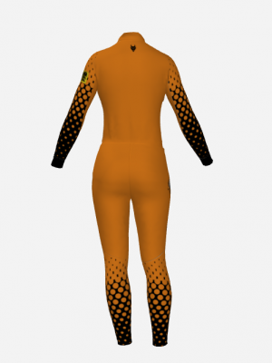 Podiumwear Women's Silver Two-Piece Race Suit