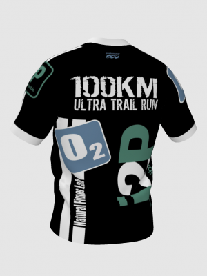 Podiumwear Men's V-Neck Tee (Running) Back View