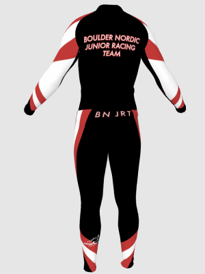 Podiumwear Nordic Child's Two-Piece Race Suit (Nordic Skiing) Back View