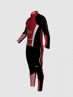 Podiumwear Nordic Child's Two-Piece Race Suit (Nordic Skiing) Side View