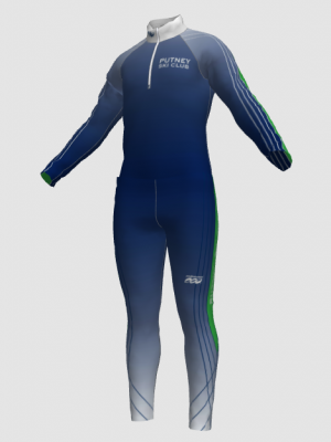 Podiumwear Nordic Child's Two-Piece Race Suit (Nordic Skiing) Front View
