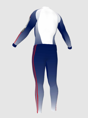Podiumwear Nordic Child's Two-Piece Race Suit (Nordic Skiing) Back View