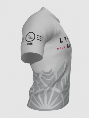 Podiumwear Men's V-Neck Tee (Running) Side View