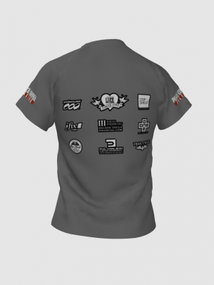 Podiumwear Women's Crew Neck Tee (Running) Back View