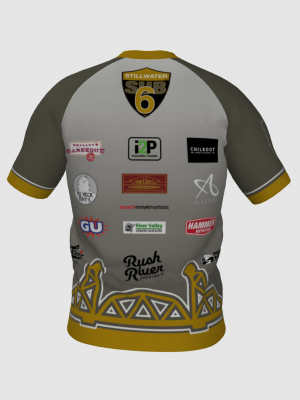 Podiumwear Men's V-Neck Tee (Running) Back View