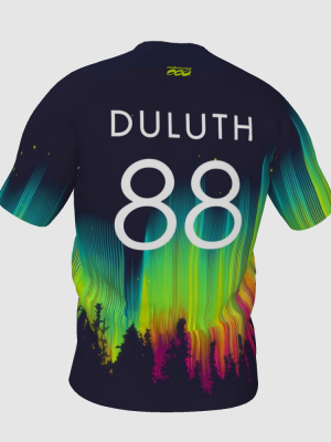 Podiumwear Men's V-Neck Tee (Running) Back View