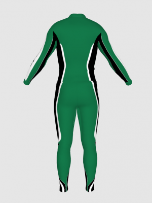 Podiumwear Unisex Silver Two-Piece Race Suit