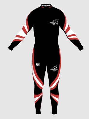 Podiumwear Nordic Child's Two-Piece Race Suit (Nordic Skiing) Front View