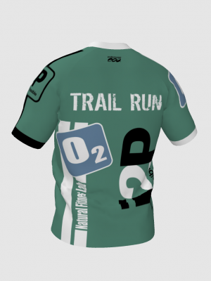 Podiumwear Men's V-Neck Tee (Running) Back View