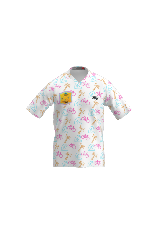 Podiumwear Men's Silver Short Sleeve MTB Jersey - New Fabric 2025! Gallery